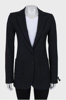 Black single-breasted jacket