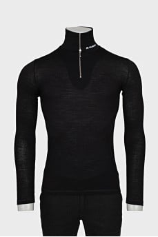 Black turtleneck with lightning