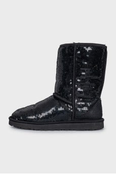 Ugg boots decorated with sequins