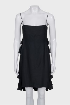 Ruffled dress with thin straps