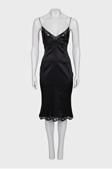 Black silk dress