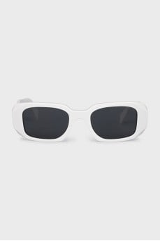 Narrow white sunglasses