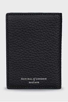 Black leather cardholder