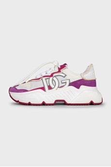 Daymaster suede and leather sneakers