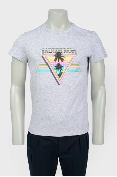 T -shirt male brand logo and tag