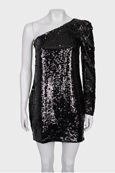 One-shoulder sequin dress