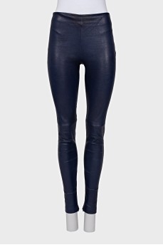 Slim-fit trousers with a side zipper