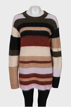 Striped oversized sweater