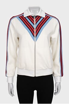 Sports cardigan with a zipper