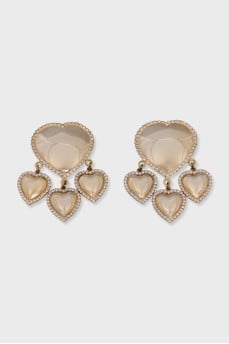 Gold clips decorated with crystals