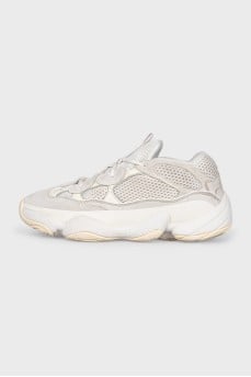 White Yeezy 500 sneakers