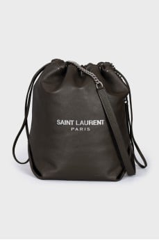 Leather Teddy Bucket Bag