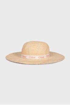 Hat with branded band