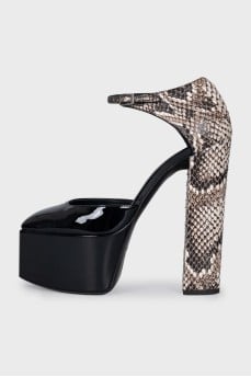 Snakeskin heels