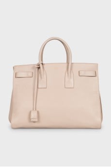 Leather Sac De Jour Tote