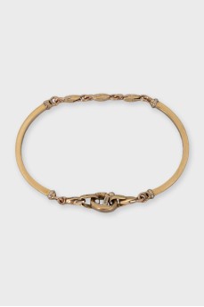 Gold bracelet with links