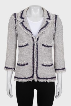 Fitted jacket with pockets