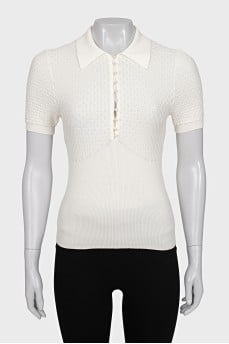 White slim-fit t-shirt