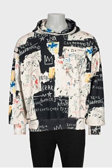 Чоловіче oversize худі у принт