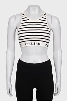 Striped fitted top