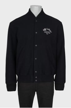Men's bomber jacket with logo on the back