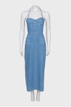 Fitted denim sundress
