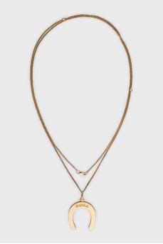 Silver horseshoe pendant