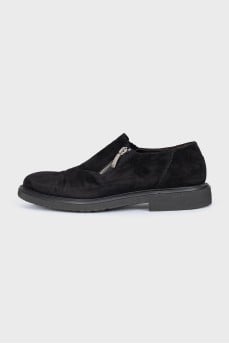 Men's black suede shoes