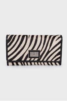 Animal print wallet