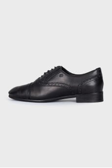 Black lace-up shoes