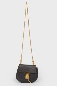 Drew black bag with a chain strap