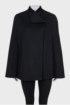 Cape made of wool and cashmere