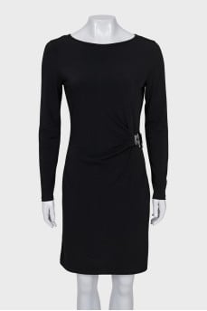 Black dress with silver decor