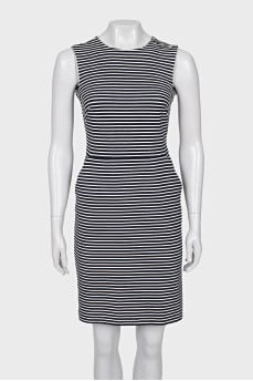 Striped sleeveless dress