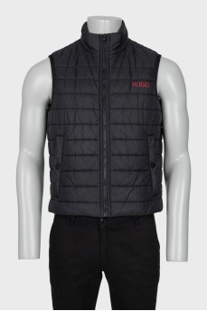 Men's vest with a zipper