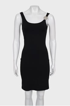 Bodycon dress with metallic embellishments