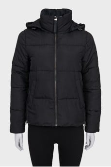 Jacket with a hood and zipper