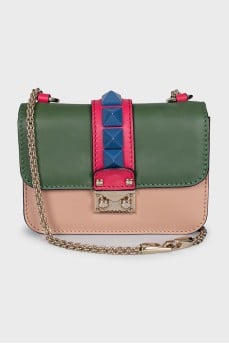 Rockstud Glam Lock Chain bag