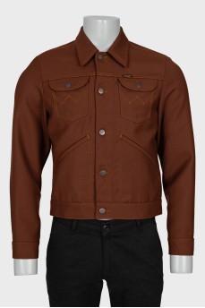 Men's brown jacket with tag