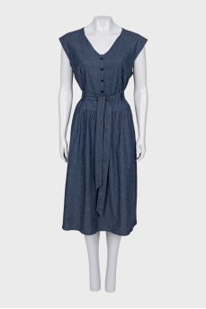 Blue fitted dress with tag