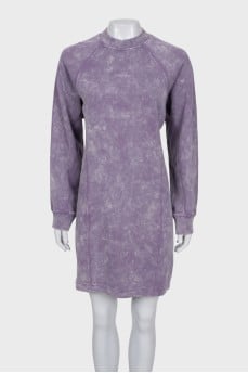 Purple straight dress