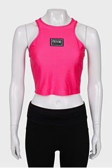 Sports top with brand logo