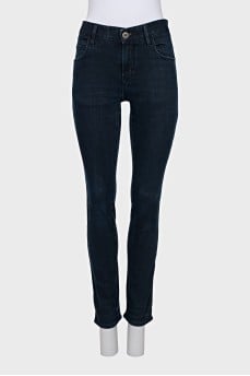 Джинси slim fit темно-синього кольору