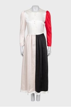 Combination midi dress