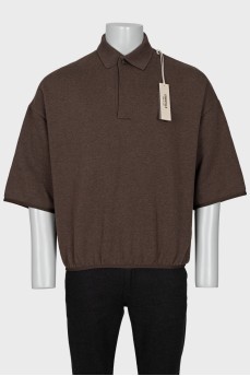 Men's brown t-shirt with tag