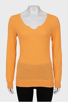Orange cashmere jumper