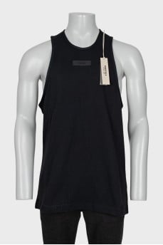 Men's long tank top with tag