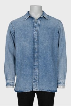 Men's loose-fit denim shirt