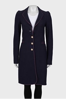 Fitted purple coat
