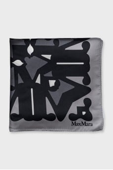 Two-color printed scarf